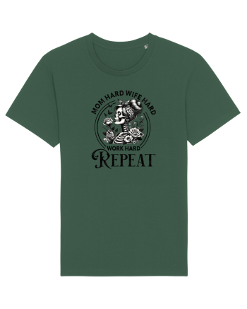 Moda rebelă pt mame moderne - Mom hard wife hard work hard repeat Bottle Green