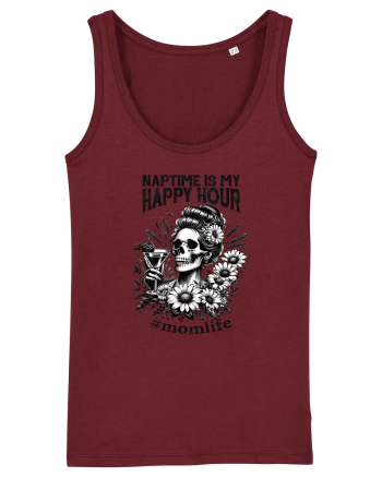 Moda rebelă pt mame moderne - Naptime is my happy hour Burgundy
