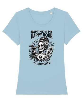Moda rebelă pt mame moderne - Naptime is my happy hour Sky Blue