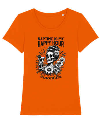 Moda rebelă pt mame moderne - Naptime is my happy hour Bright Orange