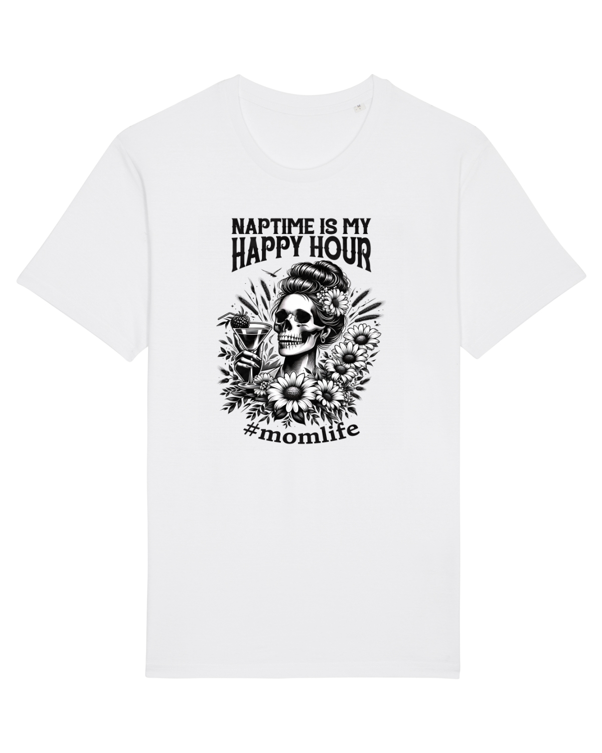 Tricou mânecă scurtă Unisex Rocker White