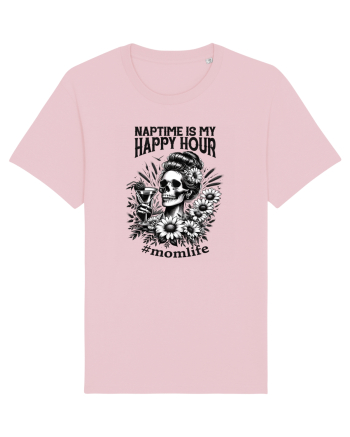 Moda rebelă pt mame moderne - Naptime is my happy hour Cotton Pink