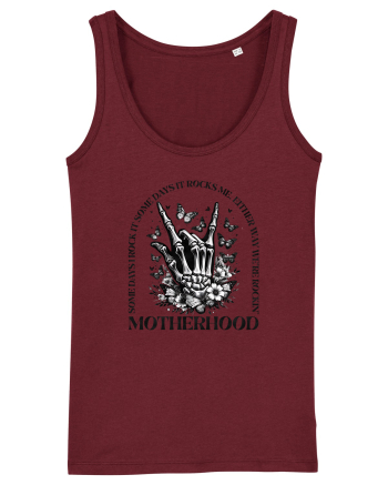 Moda rebelă pt mame moderne - Rockin motherhood Burgundy