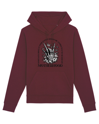 Moda rebelă pt mame moderne - Rockin motherhood Burgundy