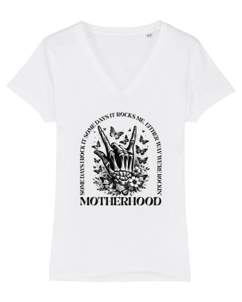 Moda rebelă pt mame moderne - Rockin motherhood White