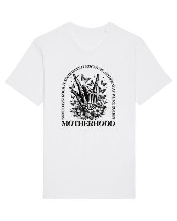 Moda rebelă pt mame moderne - Rockin motherhood White