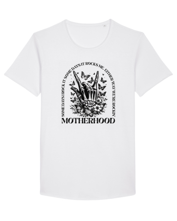 Moda rebelă pt mame moderne - Rockin motherhood White