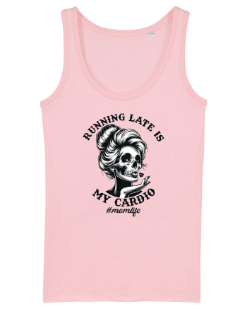 Moda rebelă pt mame moderne - Running late is my cardio Cotton Pink