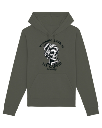 Moda rebelă pt mame moderne - Running late is my cardio Khaki