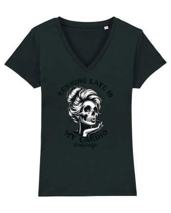 Moda rebelă pt mame moderne - Running late is my cardio Black
