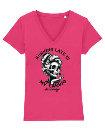 Moda rebelă pt mame moderne - Running late is my cardio Raspberry