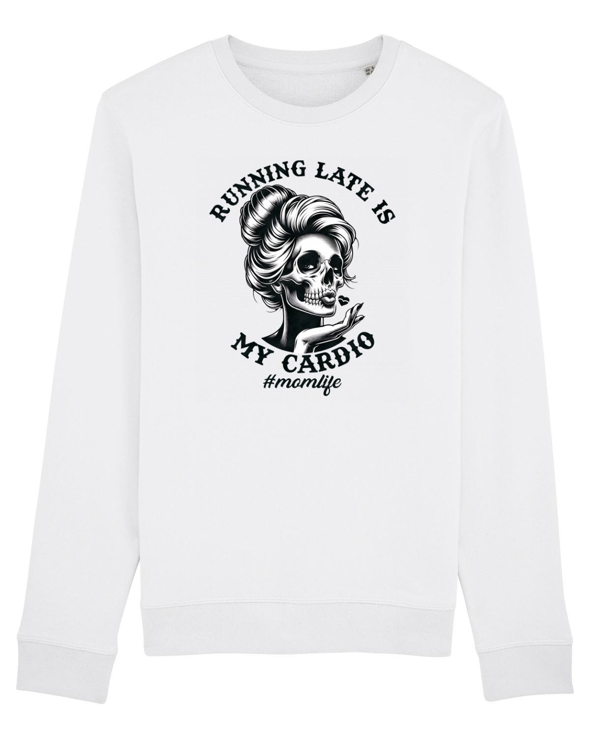 Bluză mânecă lungă Unisex Rise White