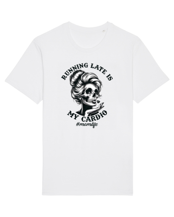Moda rebelă pt mame moderne - Running late is my cardio White