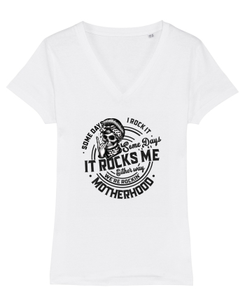 Moda rebelă pt mame moderne - Some days I rock it some days it rocks me White