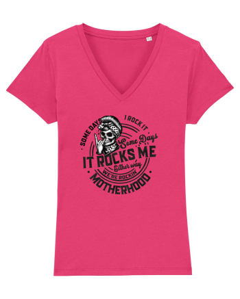 Moda rebelă pt mame moderne - Some days I rock it some days it rocks me Raspberry