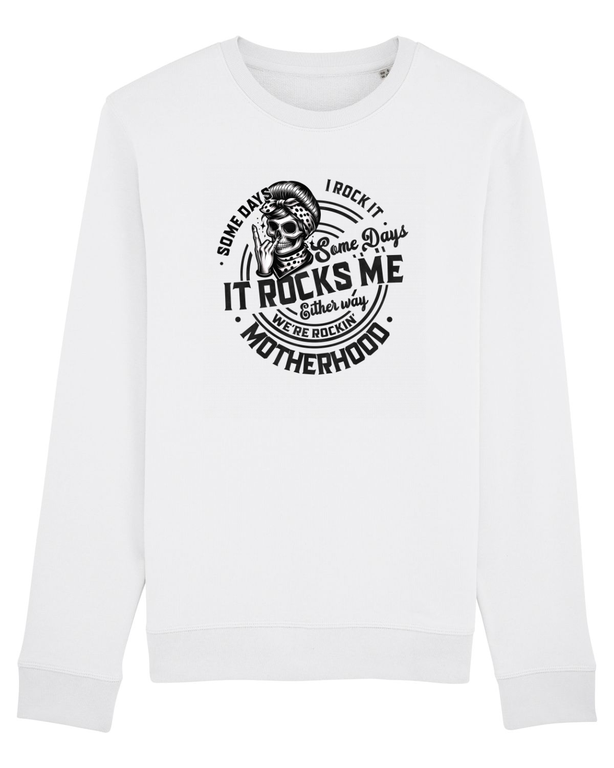 Bluză mânecă lungă Unisex Rise White