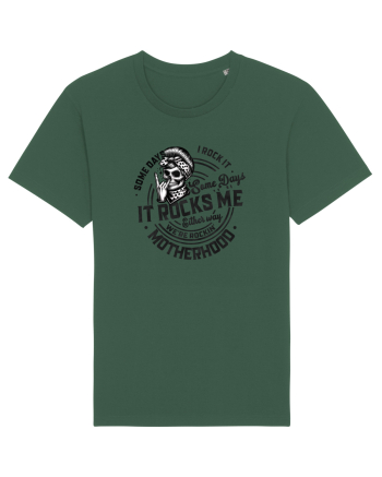 Moda rebelă pt mame moderne - Some days I rock it some days it rocks me Bottle Green