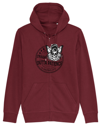 Moda rebelă pt mame moderne - Straight outta patience Burgundy