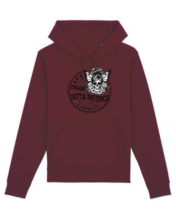 Moda rebelă pt mame moderne - Straight outta patience Burgundy