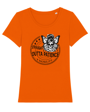 Moda rebelă pt mame moderne - Straight outta patience Bright Orange