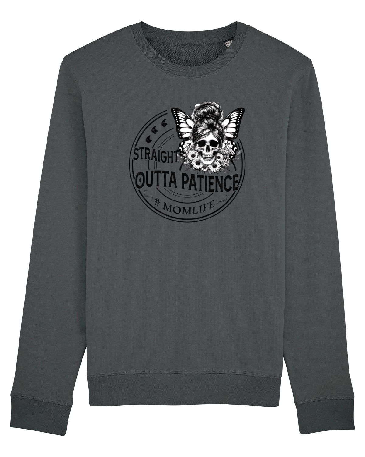 Bluză mânecă lungă Unisex Rise Anthracite