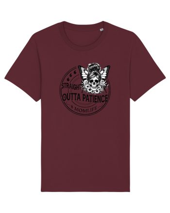 Moda rebelă pt mame moderne - Straight outta patience Burgundy