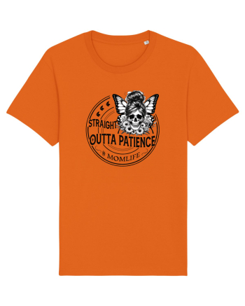 Moda rebelă pt mame moderne - Straight outta patience Bright Orange