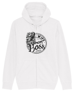 Moda rebelă pt mame moderne - Wife mom boss Hanorac cu fermoar Unisex Connector