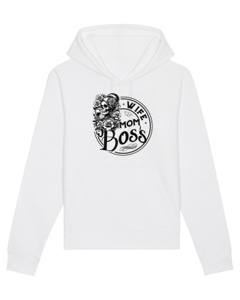 Moda rebelă pt mame moderne - Wife mom boss White