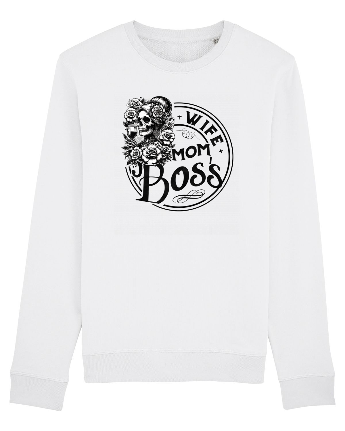 Bluză mânecă lungă Unisex Rise White