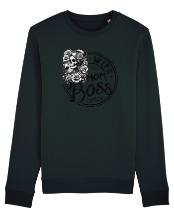 Moda rebelă pt mame moderne - Wife mom boss Black