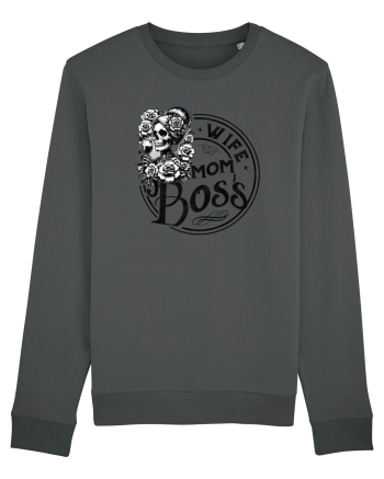Moda rebelă pt mame moderne - Wife mom boss Anthracite