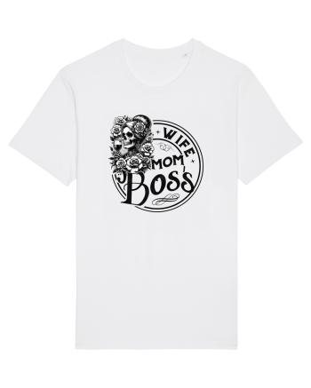Moda rebelă pt mame moderne - Wife mom boss White