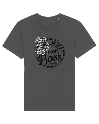 Moda rebelă pt mame moderne - Wife mom boss Anthracite