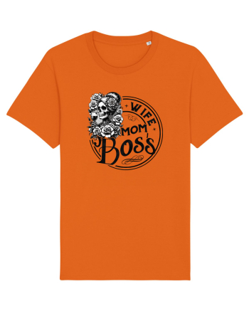 Moda rebelă pt mame moderne - Wife mom boss Bright Orange