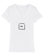 Bye Tricou mânecă scurtă guler V Damă Evoker