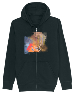 Abstract Design Hanorac cu fermoar Unisex Connector