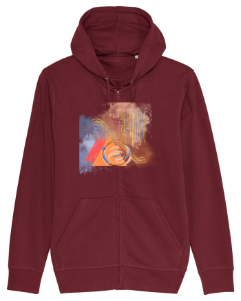 Abstract Design Burgundy