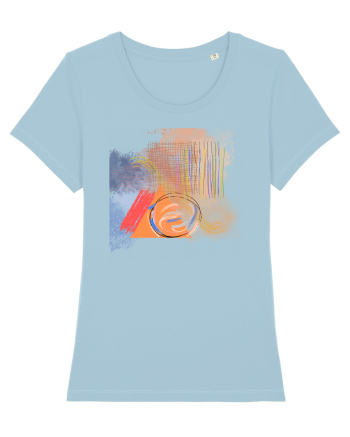 Abstract Design Sky Blue