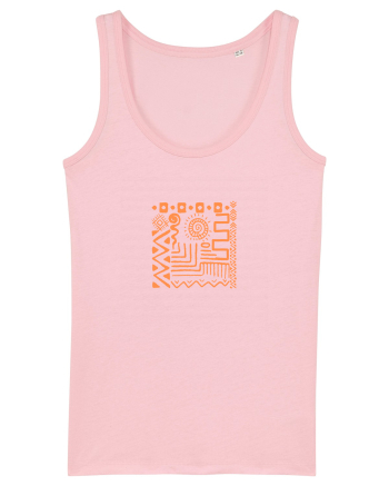 Africa Tribal Pattern Cotton Pink