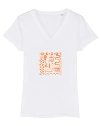 Africa Tribal Pattern White