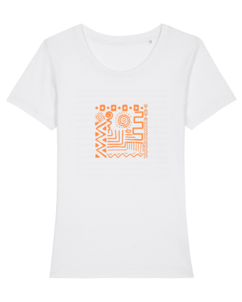 Africa Tribal Pattern White