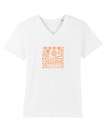 Africa Tribal Pattern White