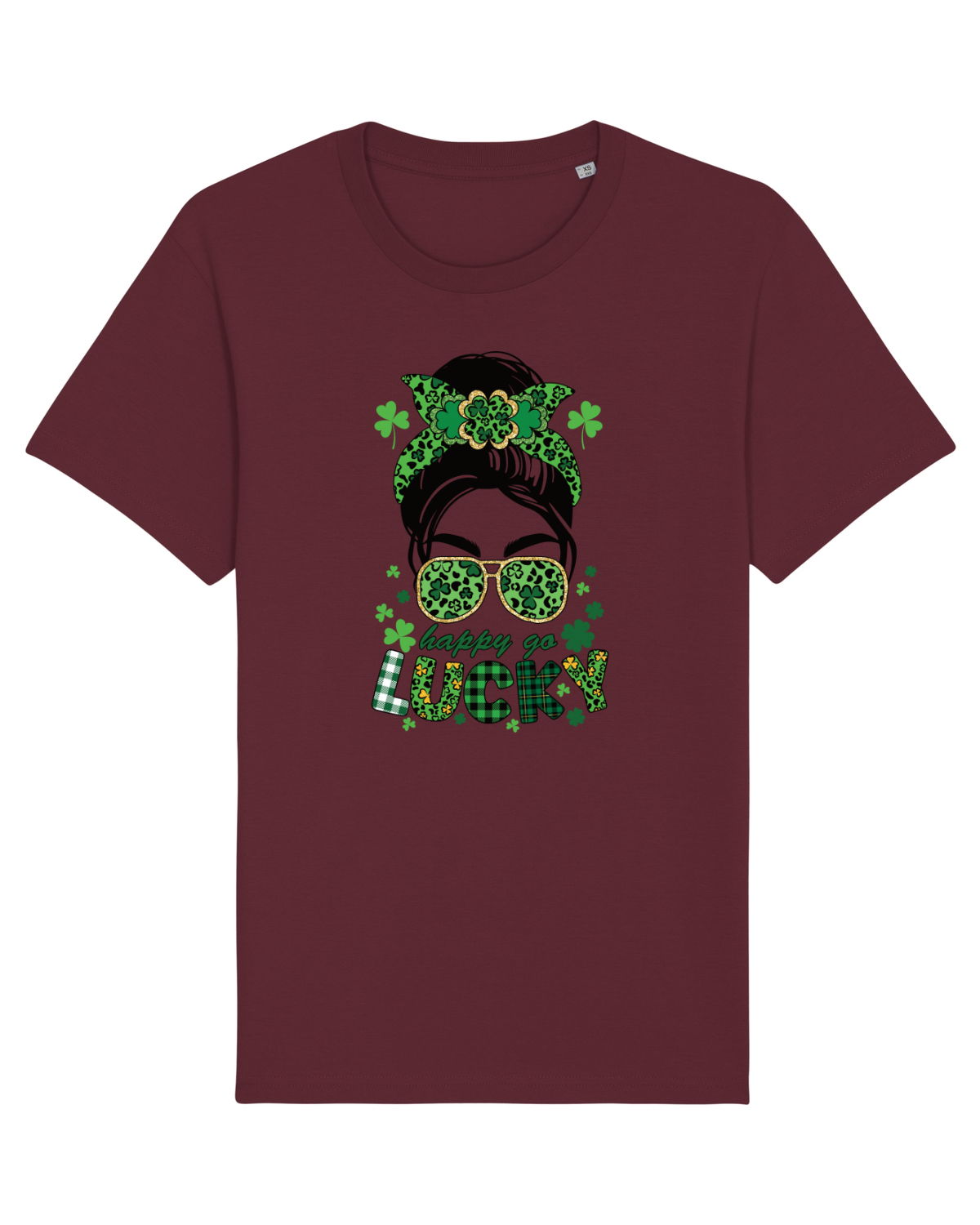 Tricou mânecă scurtă Unisex Rocker Burgundy