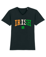 Irish St. Patrick Flag Tricou mânecă scurtă guler V Bărbat Presenter
