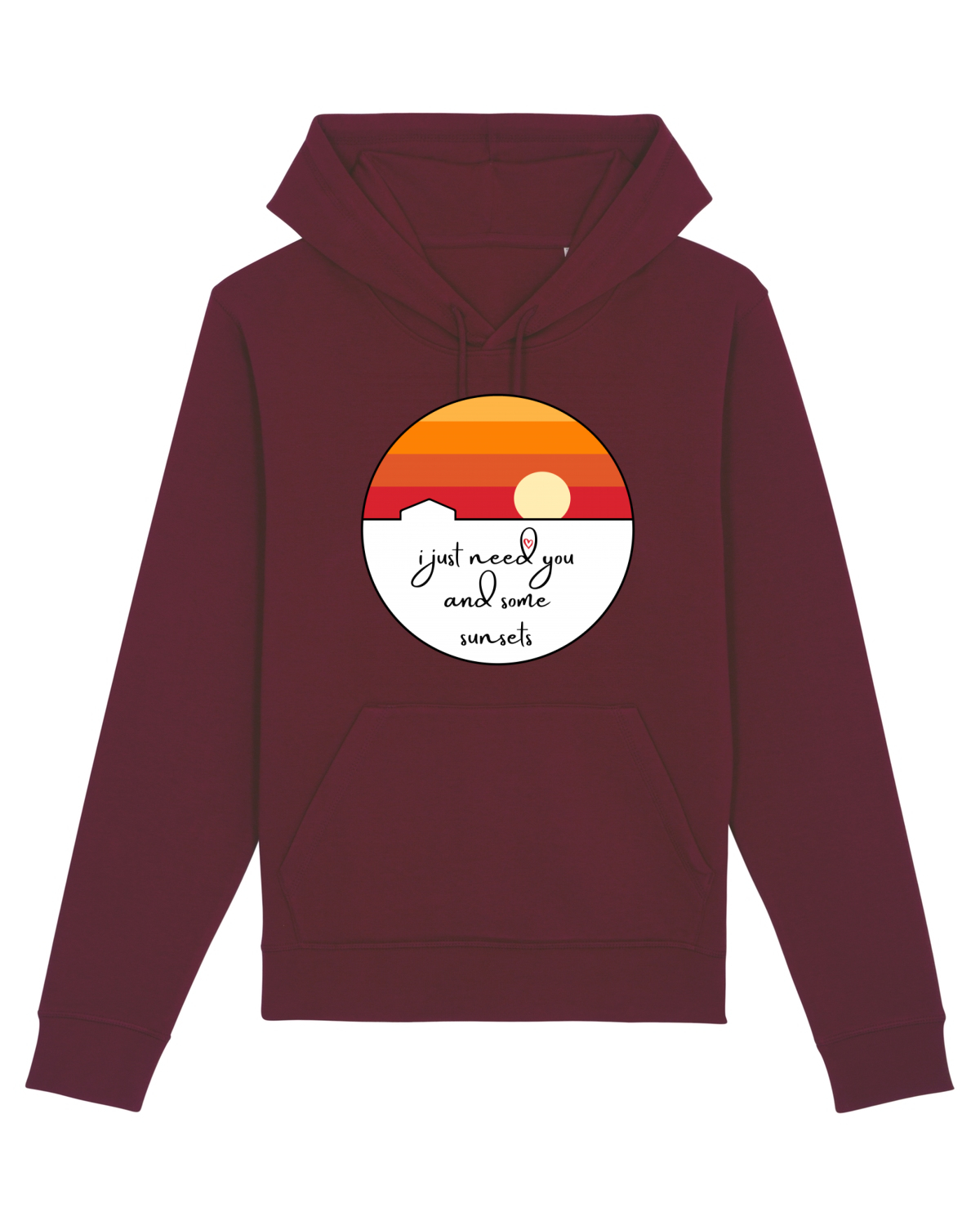 Hanorac Unisex Drummer Burgundy