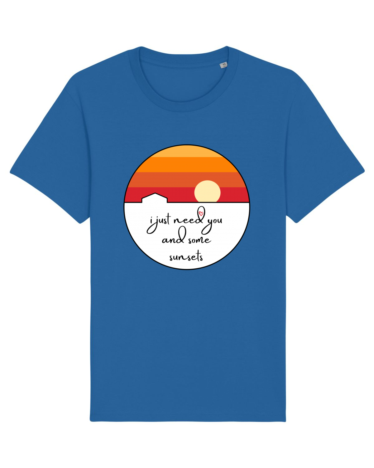 Tricou mânecă scurtă Unisex Rocker Royal Blue