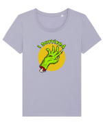 I survived Tricou mânecă scurtă guler larg fitted Damă Expresser