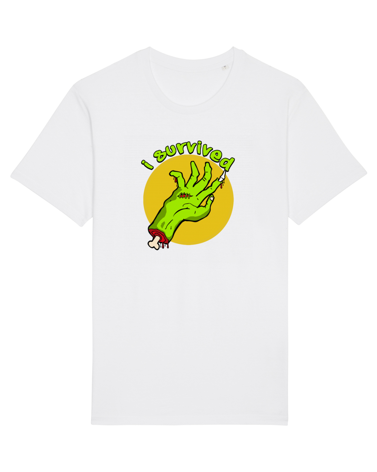 Tricou mânecă scurtă Unisex Rocker White