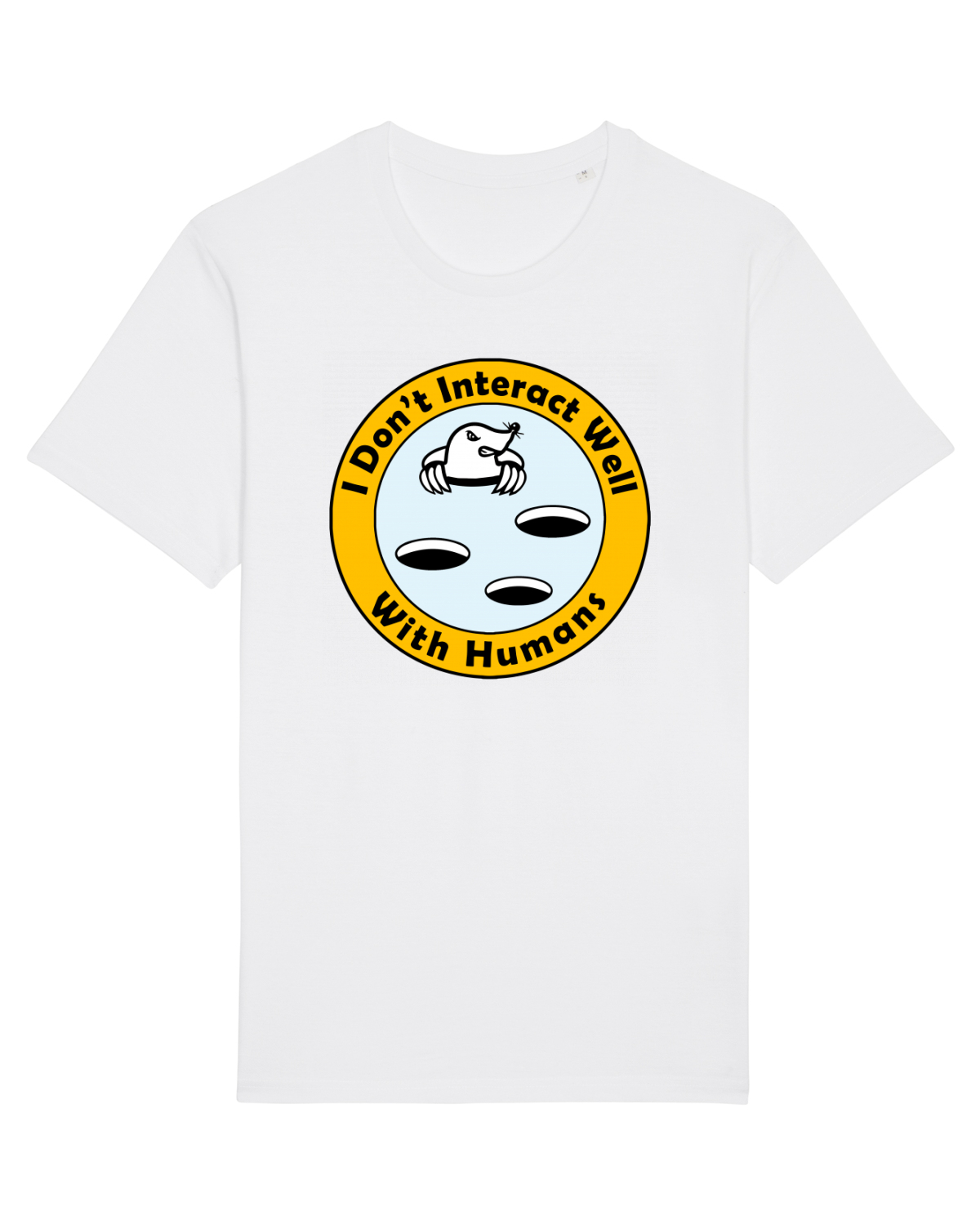 Tricou mânecă scurtă Unisex Rocker White
